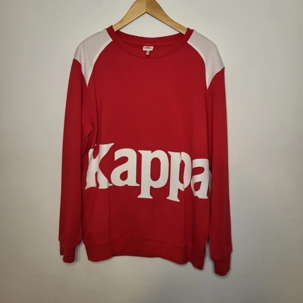 Kappa Sweatshirt Bernel Red Man Size Large - Picture 2 of 11